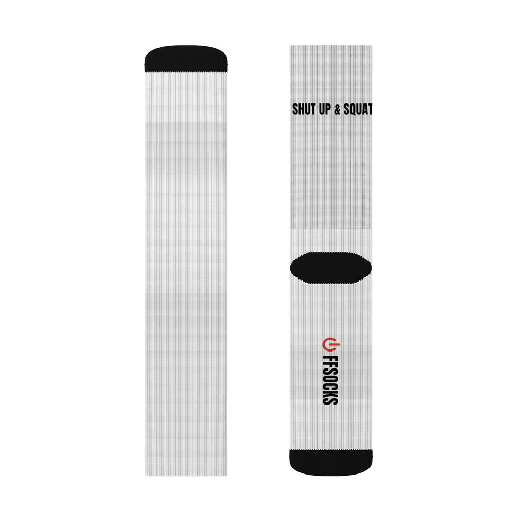 OFFSOCKS Crew Socks – "Shut Up & Squat" | Gym & Fitness Socken
