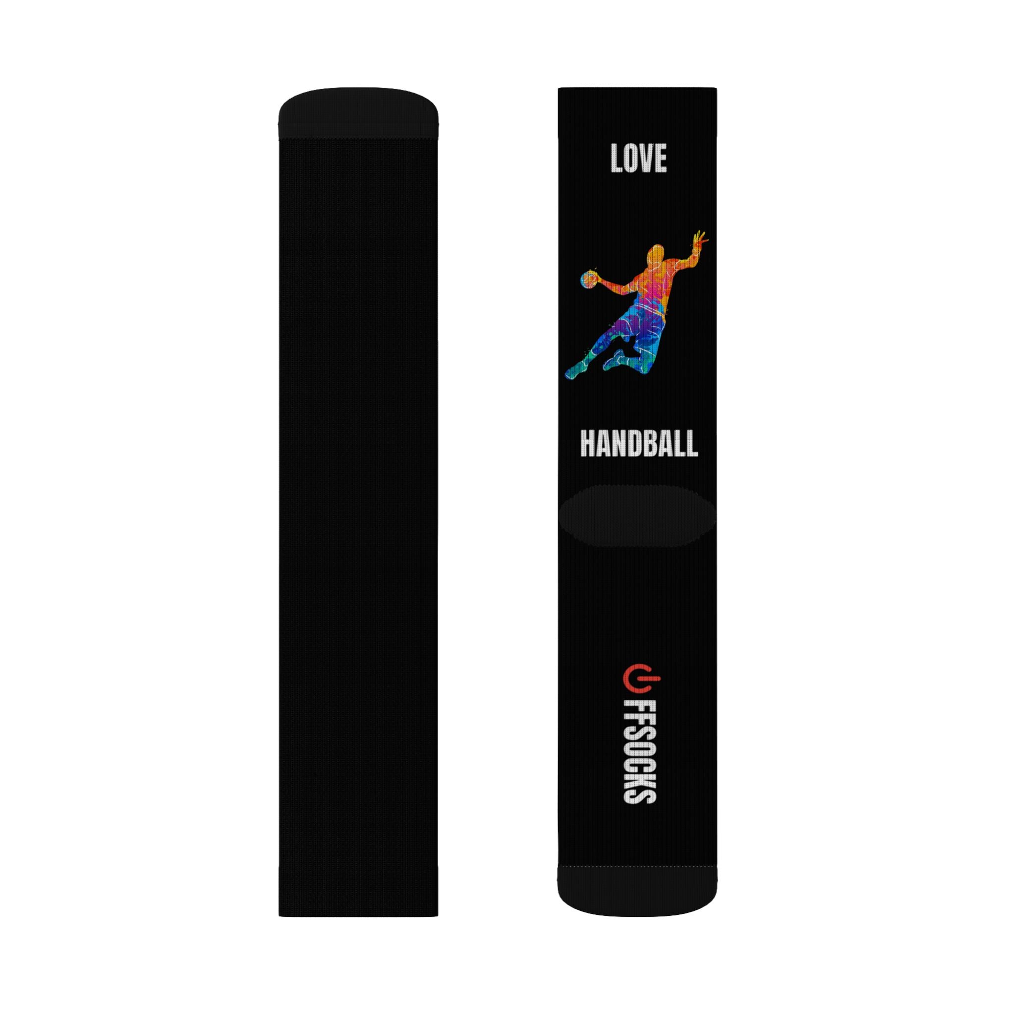 OFFSOCKS Crew Socks – "LOVE HANDBALL" | Performance & Sport Socken