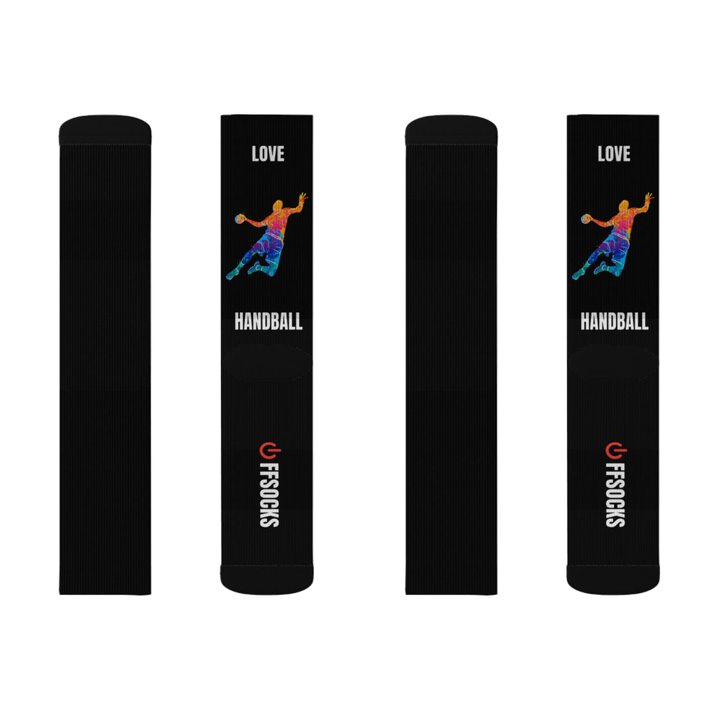 OFFSOCKS Crew Socks – "LOVE HANDBALL" | Performance & Sport Socken