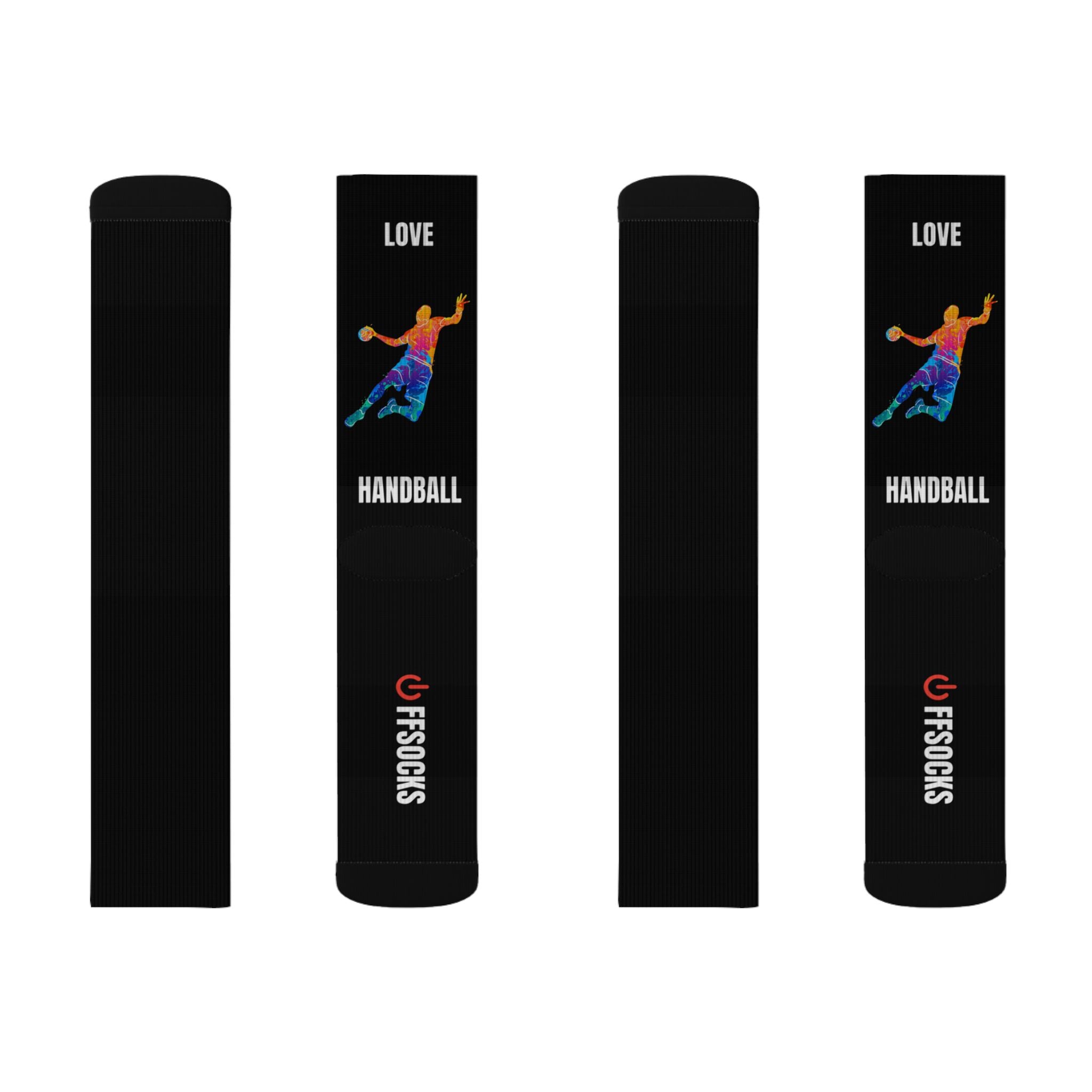 OFFSOCKS Crew Socks – "LOVE HANDBALL" | Performance & Sport Socken