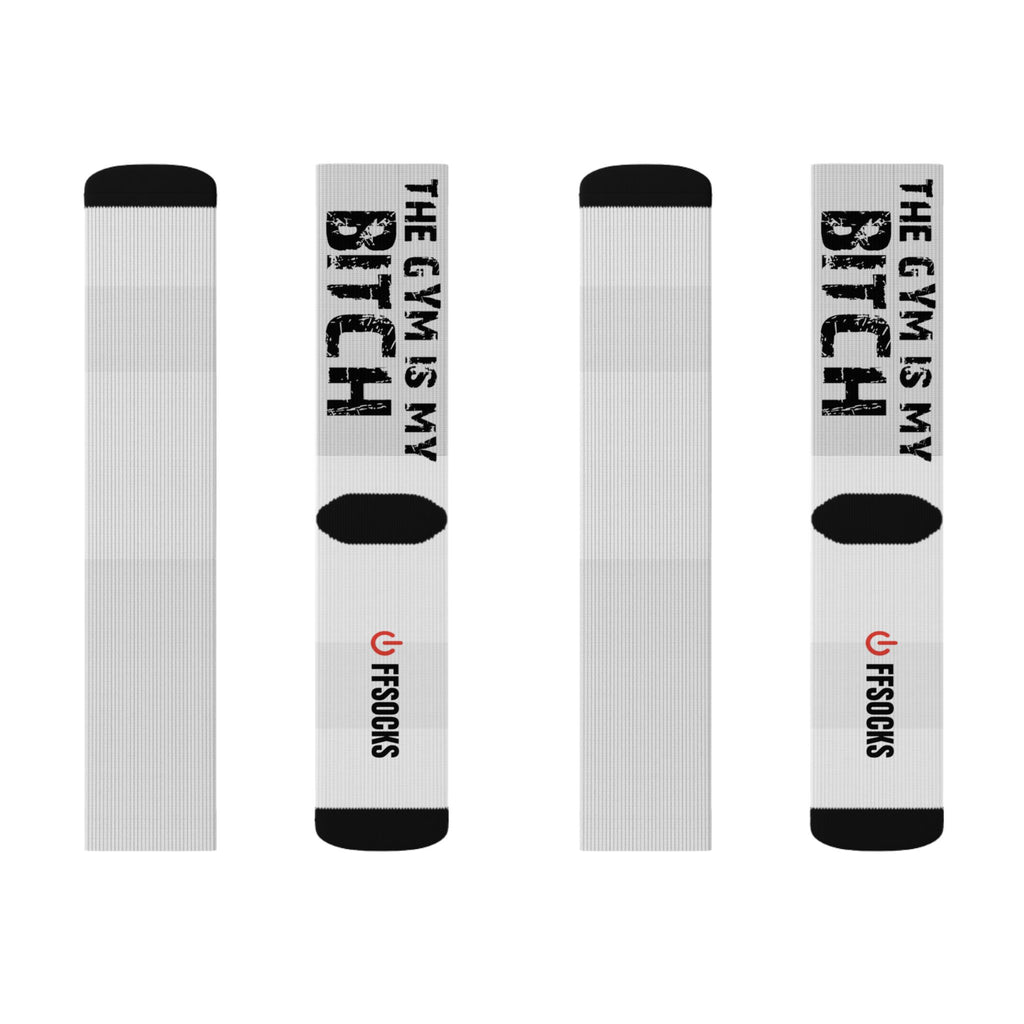 OFFSOCKS "The Gym Is My Bitch" Sportsocken | Statement Gym Socks für hartes Training & Fitness