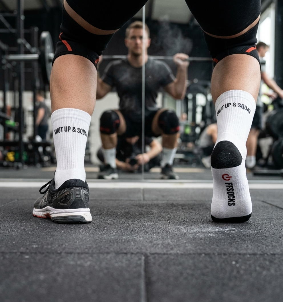 OFFSOCKS Shut Up & Squat - Squat vor dem Spiegel
