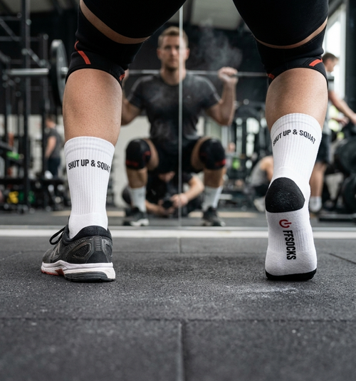 OFFSOCKS Shut Up & Squat - Squat vor dem Spiegel